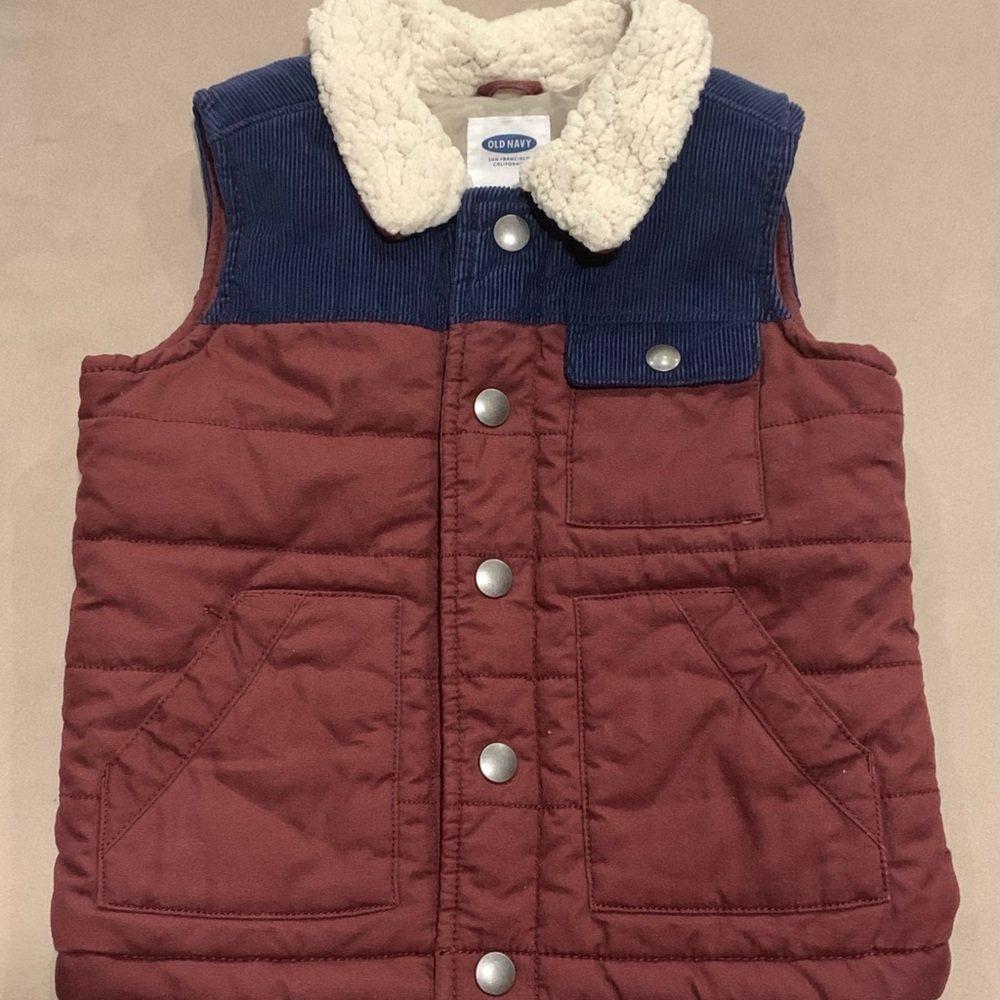 OLD NAVY • Unisex Sherpa-Collar Vest (3T)